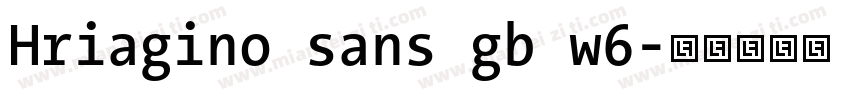Hriagino sans gb w6字体转换